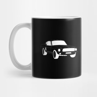 FF Ford Mustang White Outline Mug